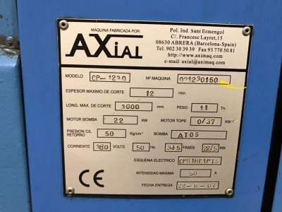 Axial CP-1230 3000mm x 12mm